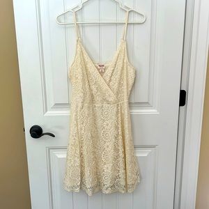 Ivory Dress with flower lace